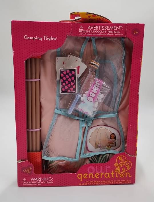 Our Generation Camping Nights Tent & Accessories Set for 18'' Dolls SEE DETAILS