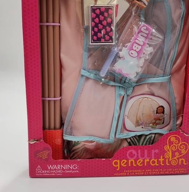 Our Generation Camping Nights Tent & Accessories Set for 18'' Dolls SEE DETAILS