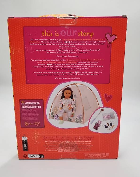 Our Generation Camping Nights Tent & Accessories Set for 18'' Dolls SEE DETAILS