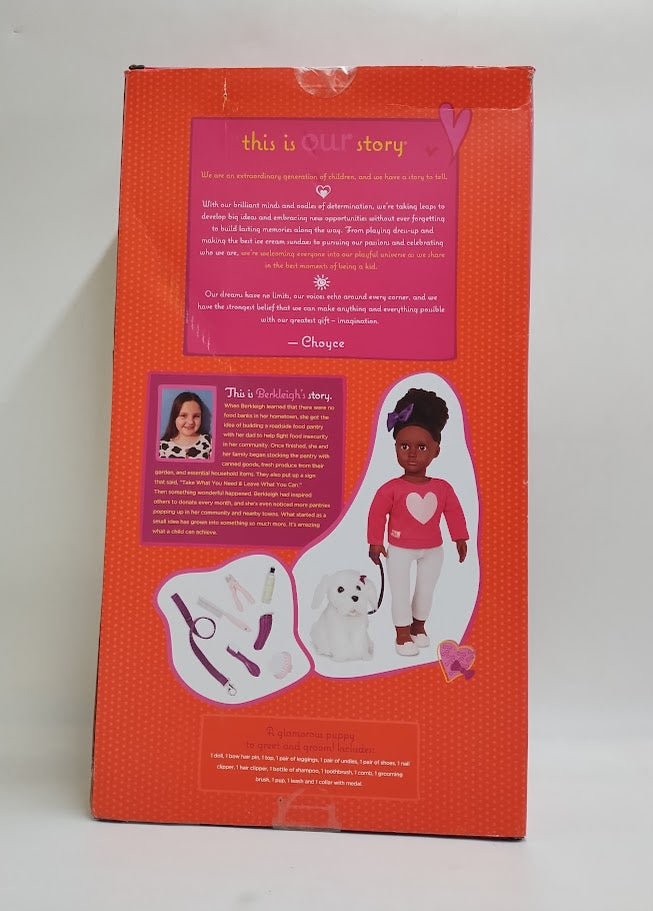 Our Generation Choyce & Jewel 18" Doll & Pet Grooming Set SEE DETAILS