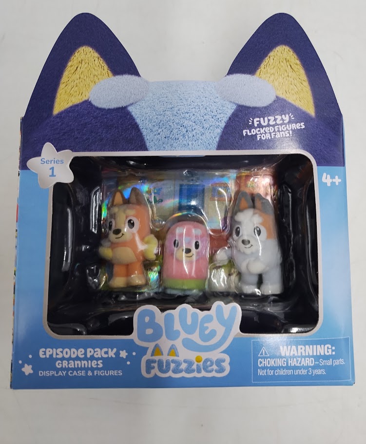 Bluey Fuzzies Episode Pack Pavlova Display Case and Figures