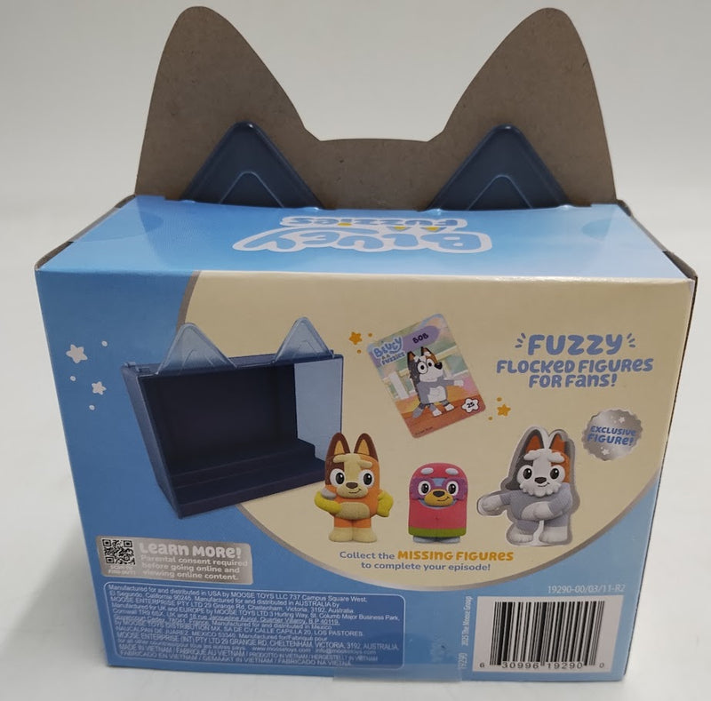 Bluey Fuzzies Episode Pack Pavlova Display Case and Figures