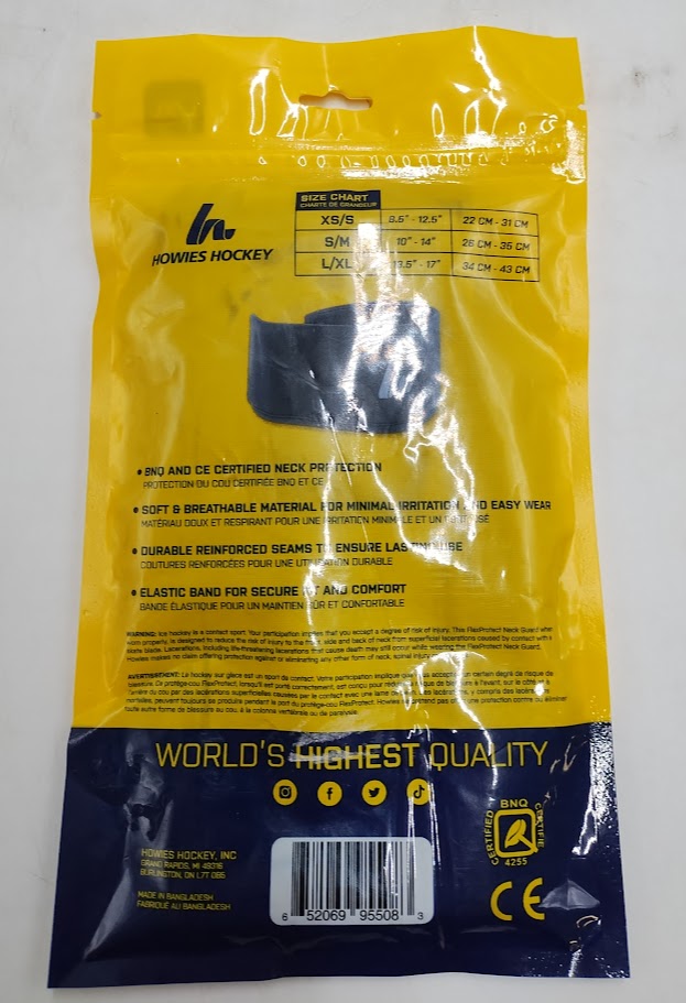 Howies Hockey Neck Guard - Black L/XL