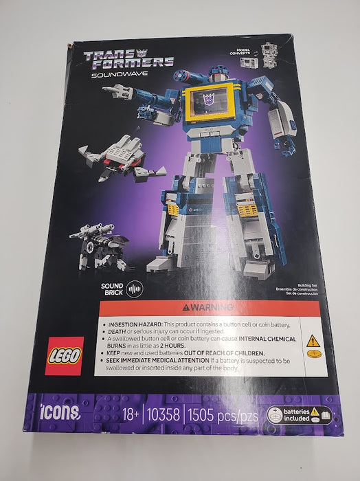 LEGO Icons Transformers Soundwave Model Kit 10358 SEE DETAILS