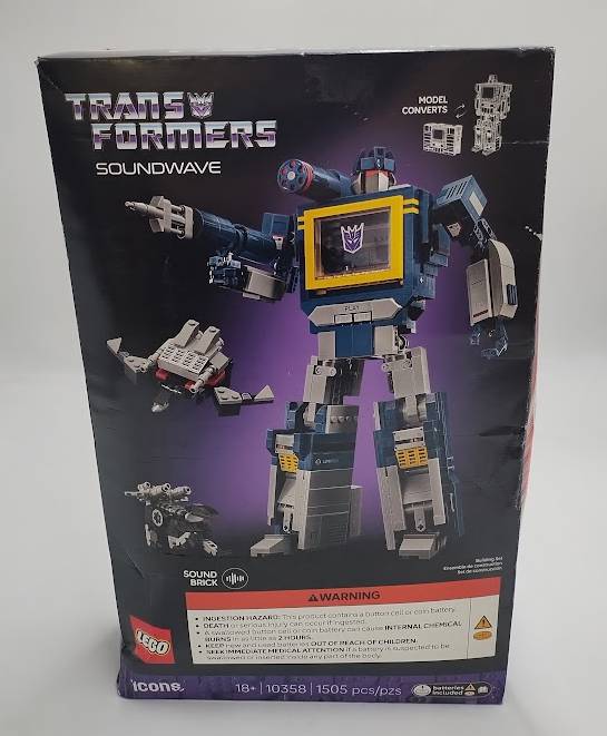 LEGO Icons Transformers Soundwave Model Kit 10358 SEE DETAILS