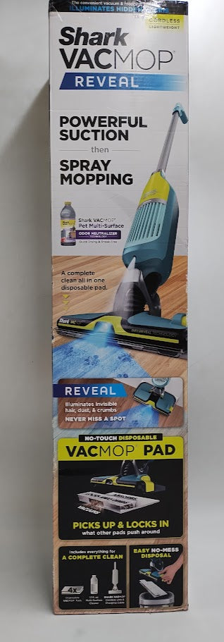 Shark VacMop Pet with Dirt-Reveal Technology Cordless Hard Floor Vacuum Mop VM401 12" Cleaning Path Green (LOCAL PICKUP ONLY)