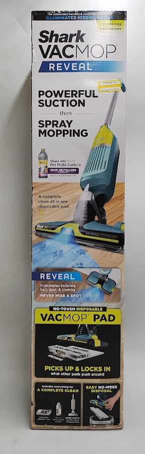 Shark VacMop Pet with Dirt-Reveal Technology Cordless Hard Floor Vacuum Mop VM401 12" Cleaning Path Green (LOCAL PICKUP ONLY)
