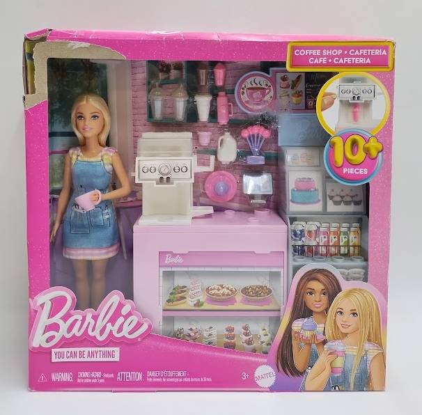 Barbie Coffee Shop Playset with Blonde Barista Doll SEE DETAILS