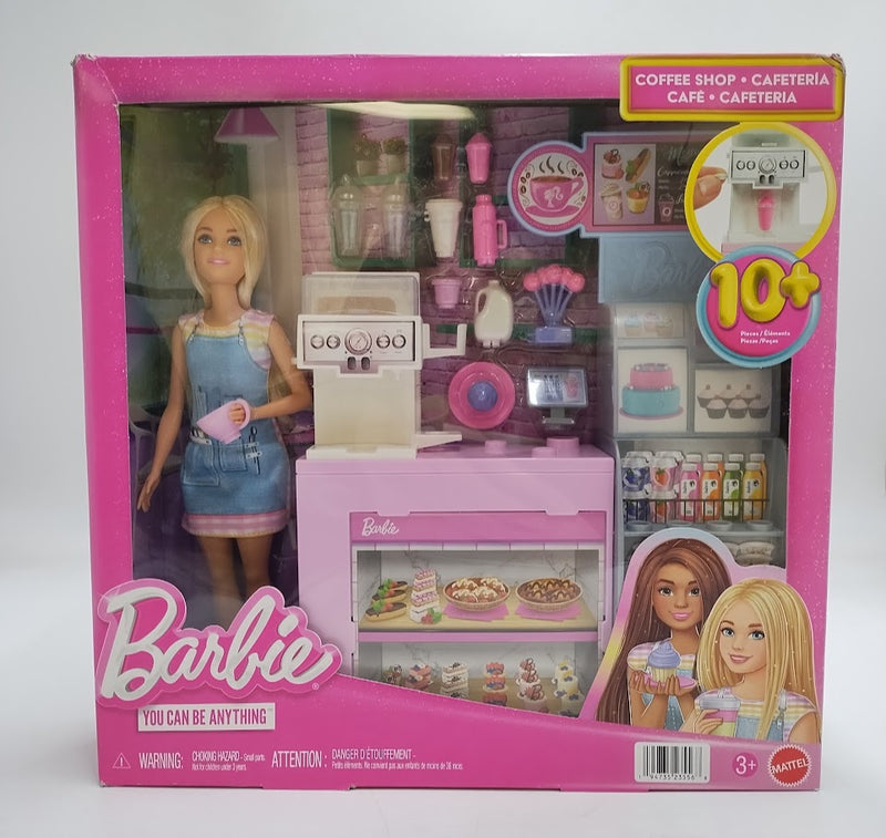 Barbie Coffee Shop Playset with Blonde Barista Doll SEE DETAILS
