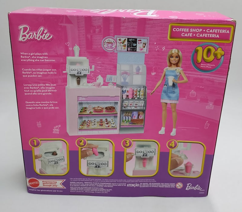 Barbie Coffee Shop Playset with Blonde Barista Doll SEE DETAILS