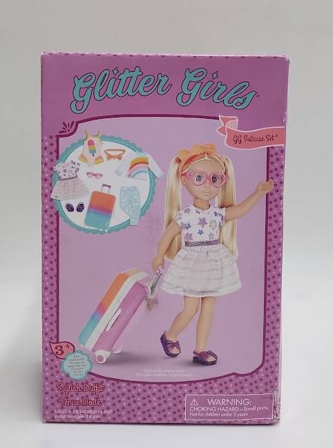 Glitter Girls Suitcase & Travel Outfit for 14" Dolls SEE DETAILS