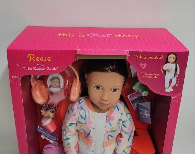 Our Generation Reese 18" Posable Travel Doll & Storybook SEE DETAILS
