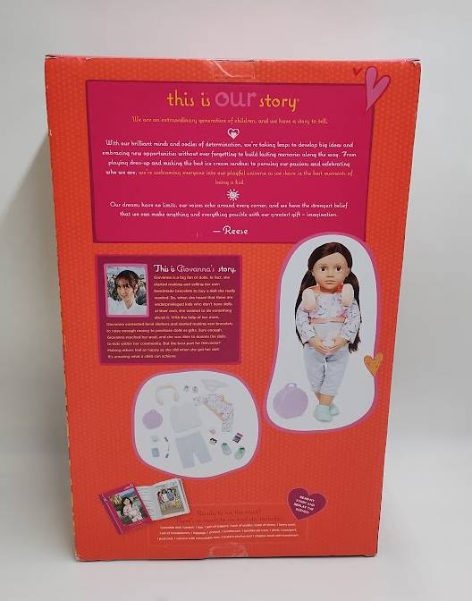 Our Generation Reese 18" Posable Travel Doll & Storybook SEE DETAILS