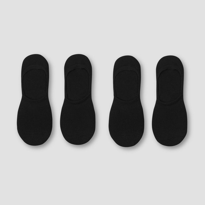 Hanes Premium Men's 4pk Liner Socks - Black 6-12