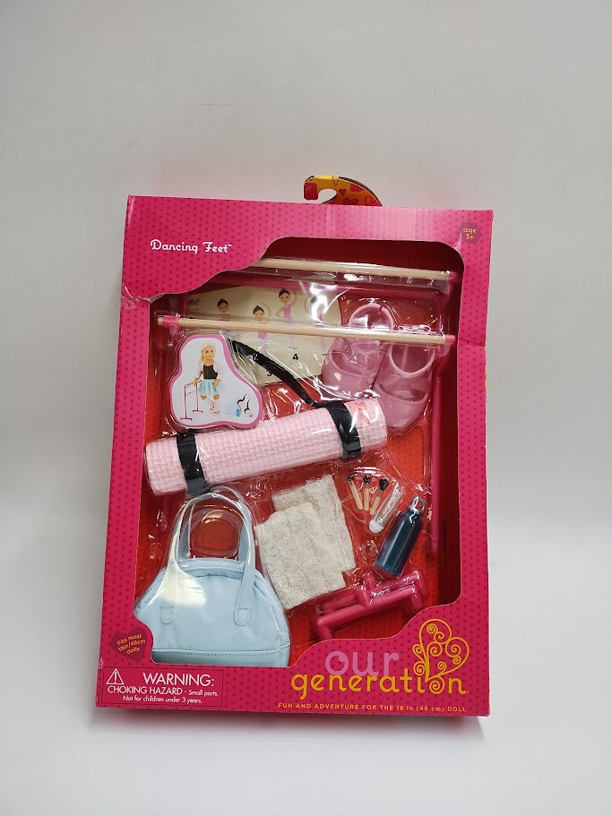 Our Generation Dancing Feet Ballet Accessory Set for 18" Dolls SEE DETAILS