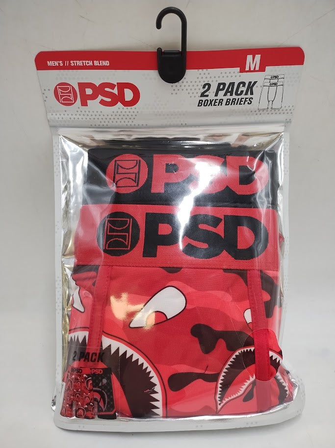 PSD Men's Red Warface Print Briefs - Camo/Black M