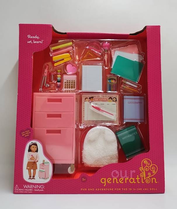 Our Generation Ready, Set, Learn! School Supplies & Rolling Cabinet SEE DETAILS