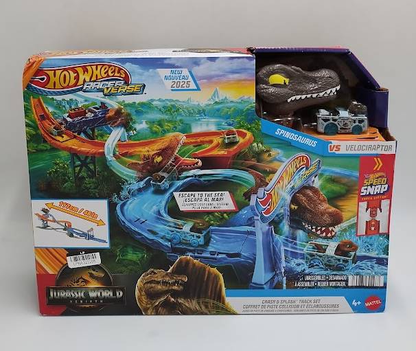 Jurassic World Hot Wheels Racer Verse Rebirth Crash and Splash SEE DETAILS
