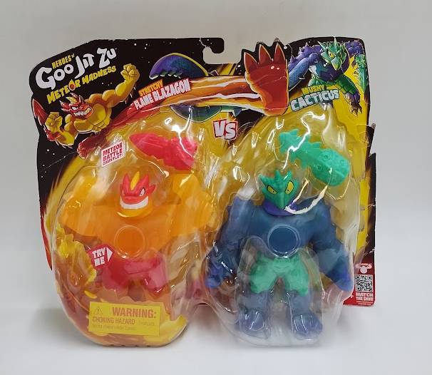Goo Jit Zu Flame Blazagon vs Cacticus Action Figure SEE DETAILS