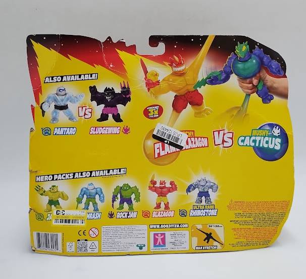 Goo Jit Zu Flame Blazagon vs Cacticus Action Figure SEE DETAILS