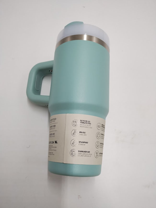 STANLEY Quencher H2.0 Tumbler With Handle And Straw 14 Oz Seafoam