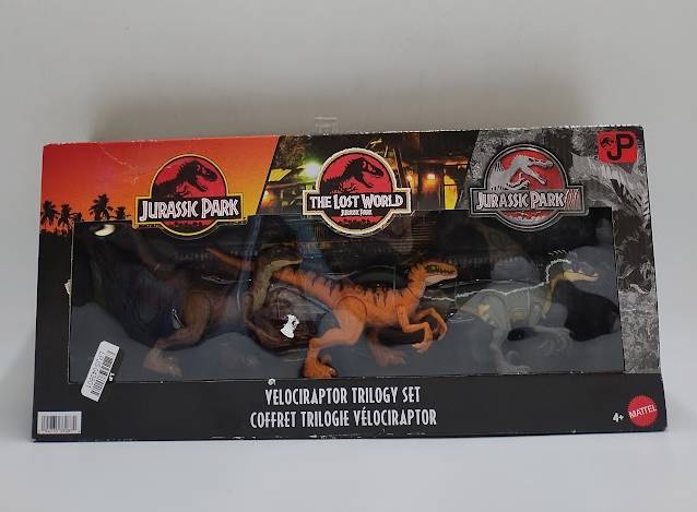Jurassic World Jurassic Park I II and III Velociraptor Trilogy Set SEE DETAILS