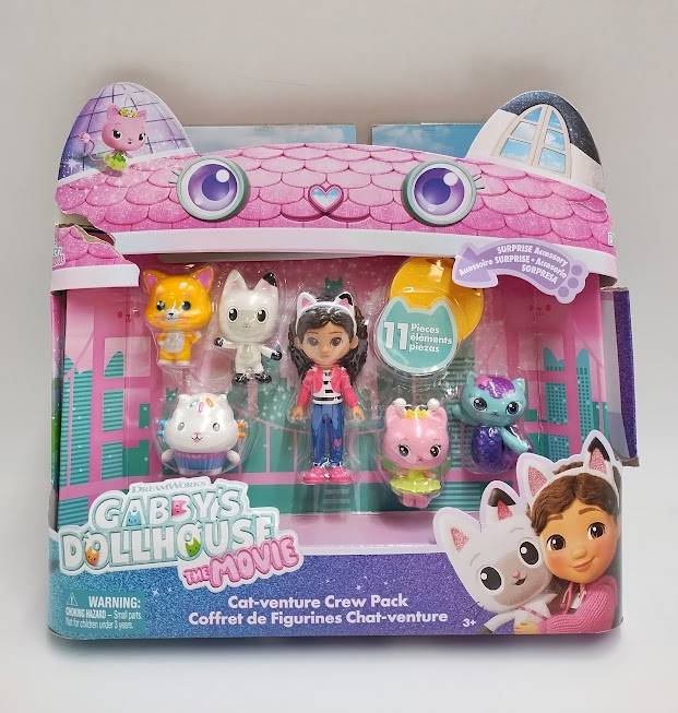 Gabby's Dollhouse: The Movie, Cat-Venture Crew Pack Figures & Accessories Set