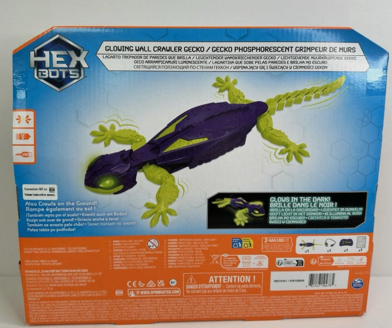 HEX BOTS Smart Gecko Glow in the Dark Robot