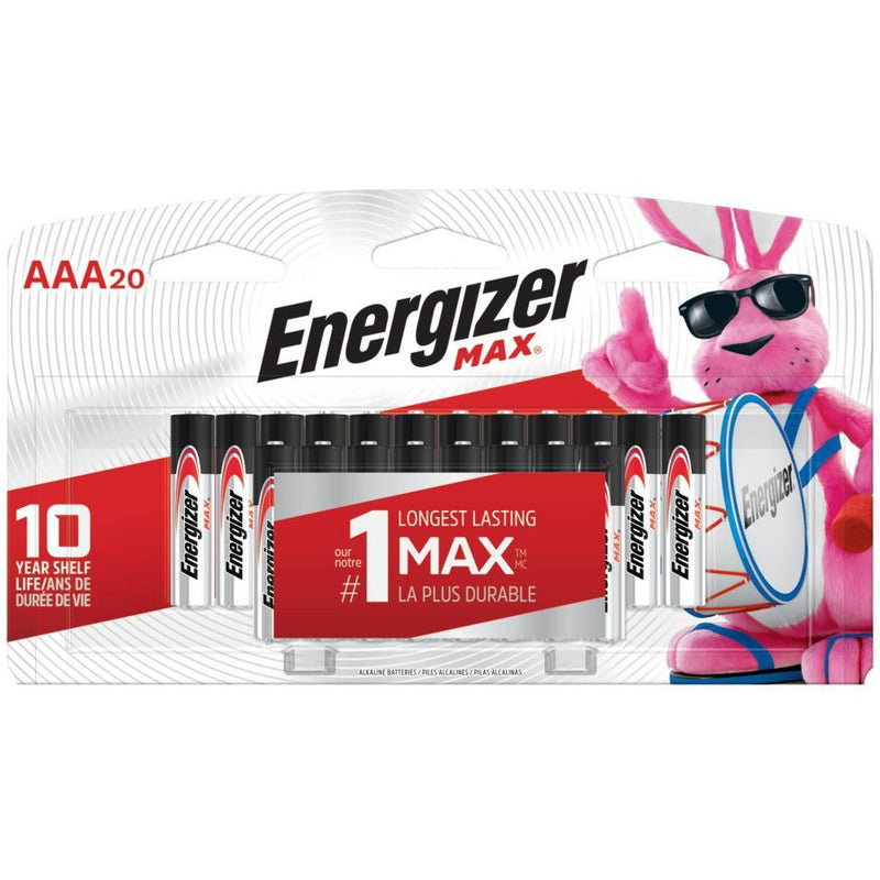Energizer Max AAA Batteries 20ct (E92LP-20) - EXP 12/31