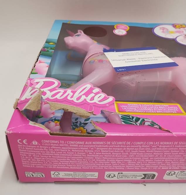 Barbie Sparkle Lights Toy Unicorn SEE DETAILS