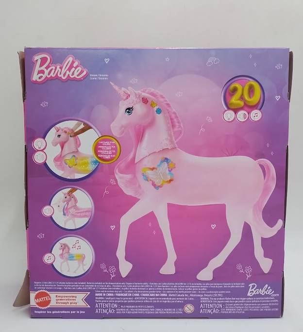 Barbie Sparkle Lights Toy Unicorn SEE DETAILS
