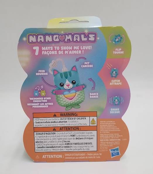 Hasbro Nano-Mals Pawtricia the Blue Kitty Electronic Fidget Pet