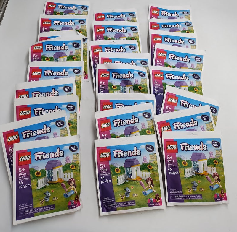 LOT OF 25!!!! LEGO Friends Garden Bunny House 30722 (Paperbag)