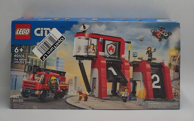 LEGO City Fire Station with Fire Truck Pretend Play Toy 60414 SEE DETAILS