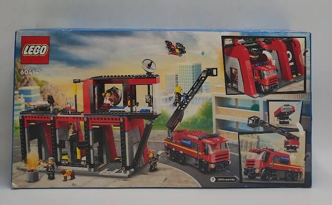 LEGO City Fire Station with Fire Truck Pretend Play Toy 60414 SEE DETAILS