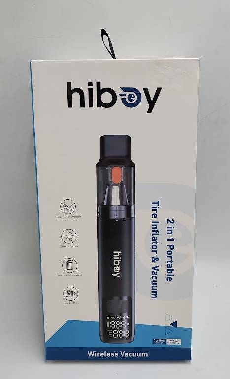 Hiboy Portable Tire Inflator and Vacuum Battery Powered Air Pump