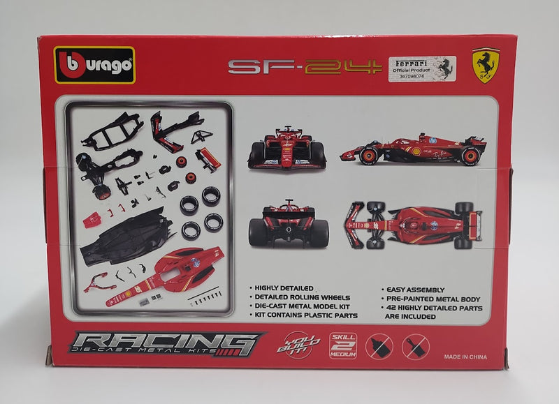 Maisto Formula Racing Model Kit Assortment Scale1:24 Ferrari SF-24 Toy Vehicle