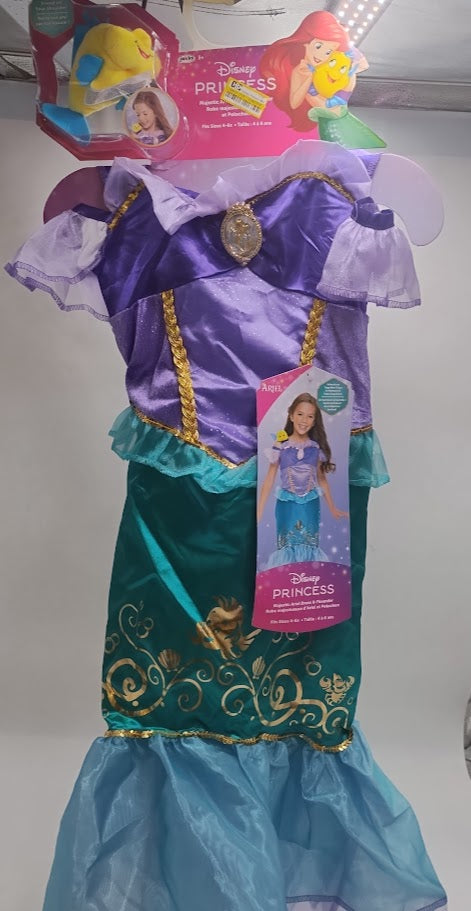 Disney Princess Majestic Ariel Dress with Flounder Shoulder Plush Friend 4/6