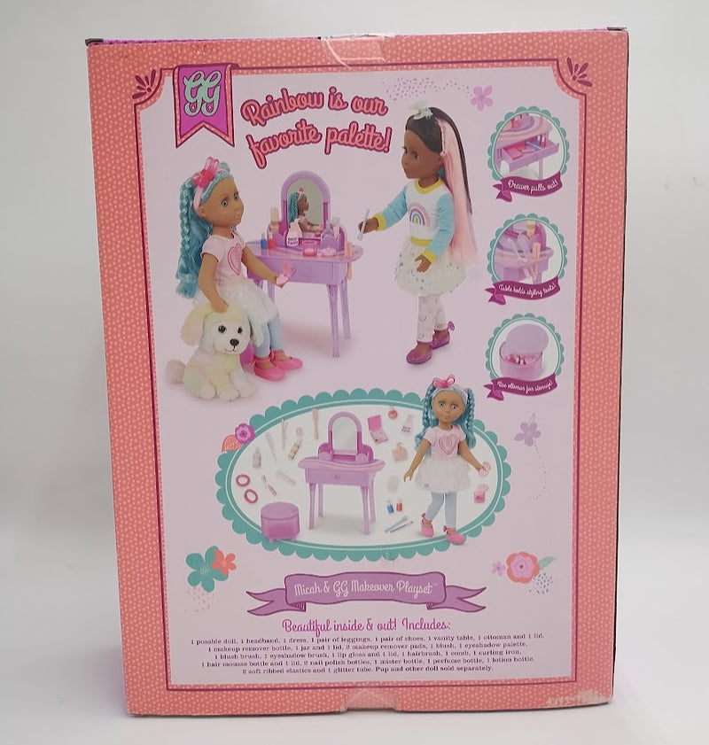 Glitter Girls 14" Doll Micah & GG Makeover Playset: 33 Pieces SEE DETAILS