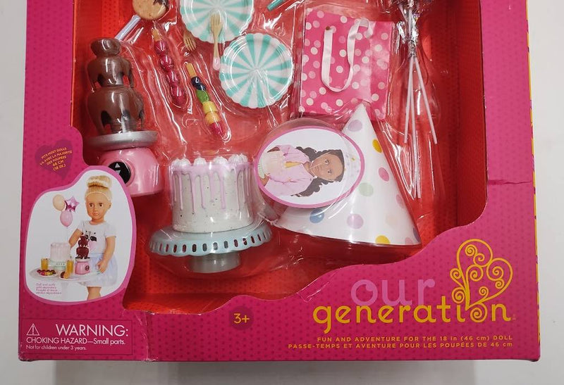 Our Generation Sweet Celebration Birthday Party Accessory Set SEE DETAILS