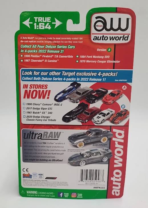 AUTO WORLD 4pk Release 2 version B SEE DETAILS