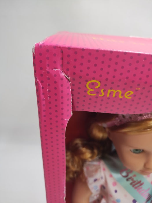 Our Generation Esme 18" Doll with Pink Birthday Party Dress SEE DETAILS