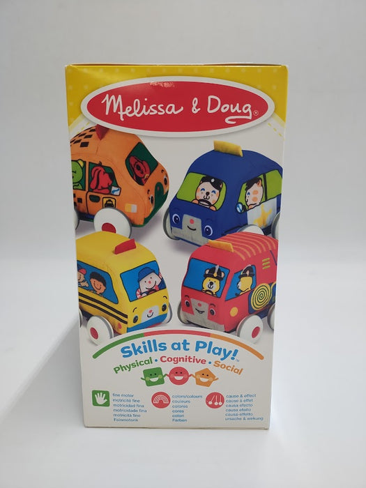 Melissa & Doug K's Kids Pull-Back Vehicle Set--4 Rolling Soft to Touch Vehicles SEE DETAILS