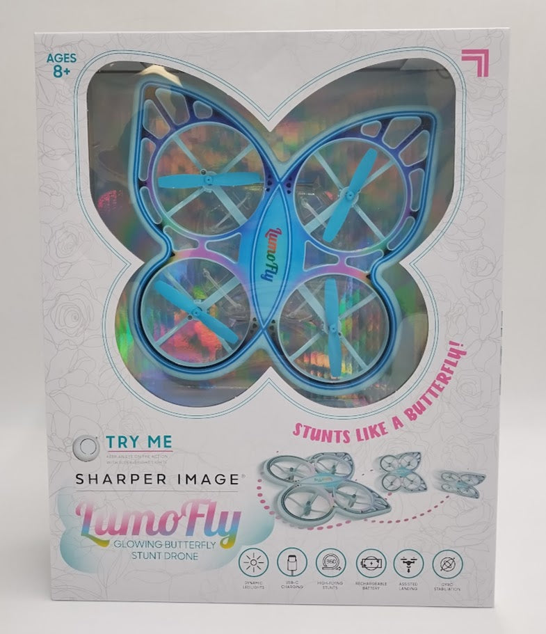 Sharper Image Lumofly Glowing Butterfly Stunt Drone