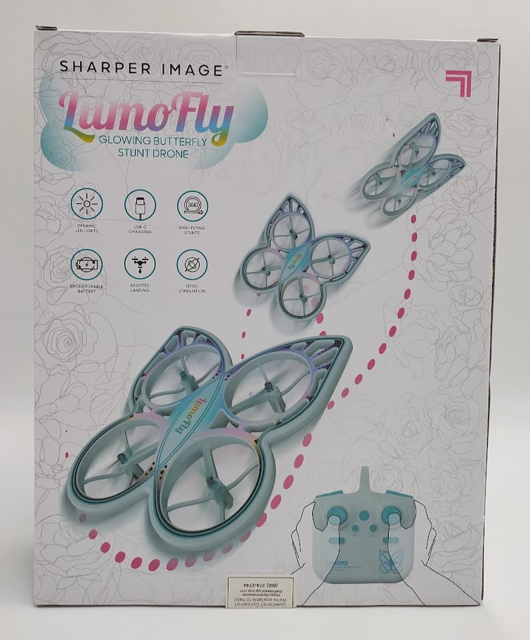 Sharper Image Lumofly Glowing Butterfly Stunt Drone