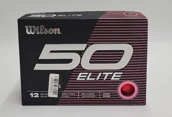 Wilson Fifty Elite Pink Golf Balls - 12pk