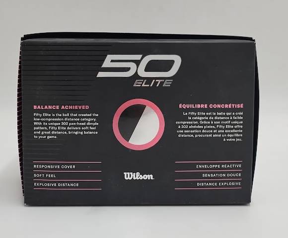 Wilson Fifty Elite Pink Golf Balls - 12pk