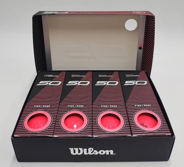 Wilson Fifty Elite Pink Golf Balls - 12pk