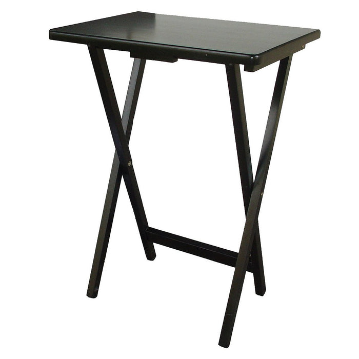 TV Tray Wood Black - Plastic Dev Group