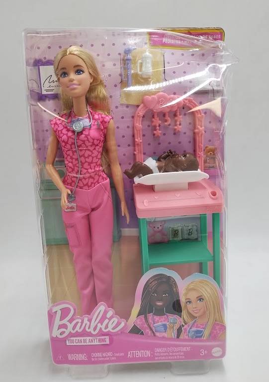 Barbie Baby Doctor Doll with Blonde Fashion 9.5" Doll, 1 Baby Doll SEE DETAILS